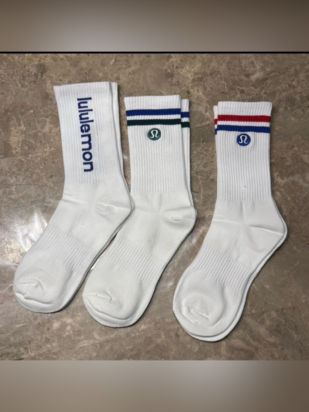 New Women’s Lululemon Athletica Socks 
3 pairs Size Medium 
Daily Essential Sock - Picture 2 of 3